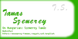tamas szemerey business card